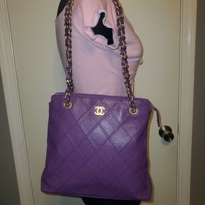Purple Chanel tote #6558866